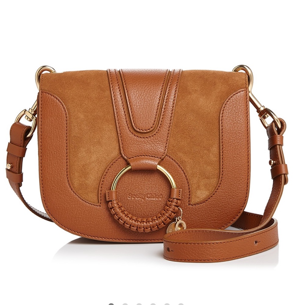 See by Chloé Hana Small Leather & Suede Crossbody